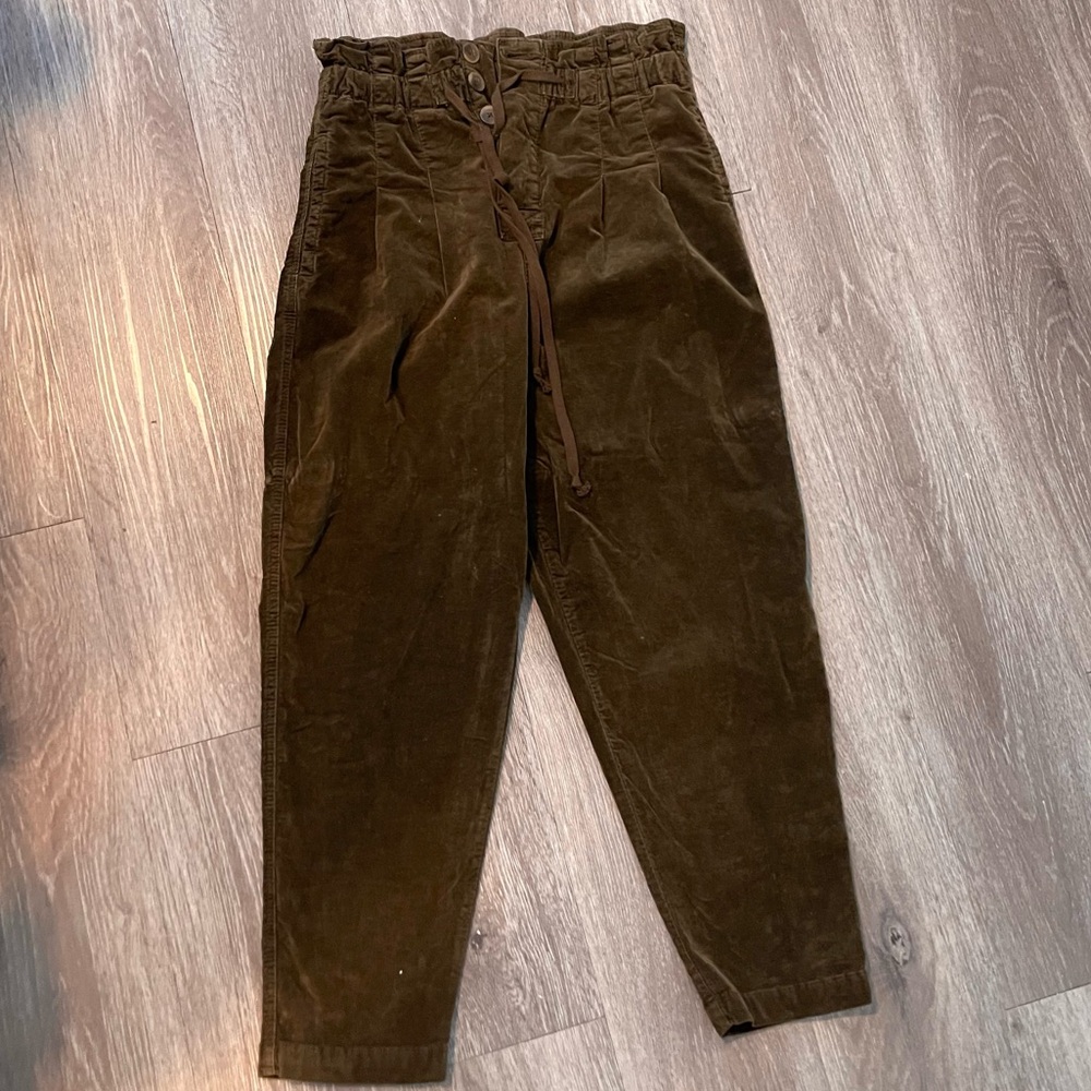 Free People Brown suede pants